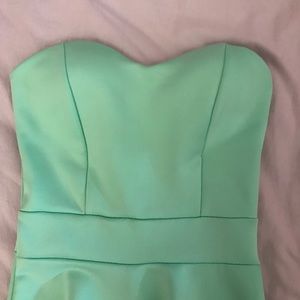 Charlotte Russe Seafoam Green Strapless Dress